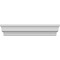 Ekena Millwork 33" Bottom Width x 38 3/4" Top Width x 11 7/8"H x 5/8"P Stockport Crosshead CRH12X33ST - alternate 1